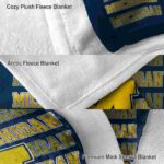 michigan wolverines fan pride blue blanket best selling