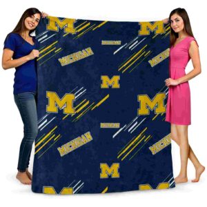 michigan wolverines fan spirit blue blanket fashion forward