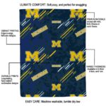 michigan wolverines fan spirit blue blanket new arrival