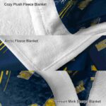 michigan wolverines fan spirit blue blanket premium grade