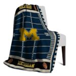 michigan wolverines football field blue blanket best selling