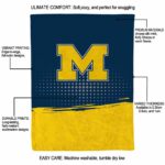 michigan wolverines gradient dots blue blanket new arrival
