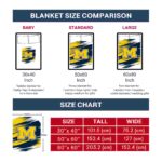 michigan wolverines paint streaks blue white blanket trendy