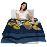 michigan wolverines three musketeers blue blanket best selling
