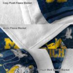 michigan wolverines three musketeers blue blanket best selling