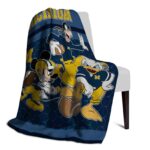 michigan wolverines three musketeers blue blanket best selling