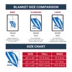 middle tennessee blue raiders brushstrokes blue white blanket trendy