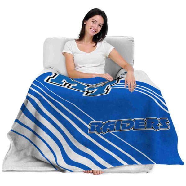 middle tennessee blue raiders diagonal stripes blue blanket latest model
