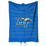 middle tennessee blue raiders fan pride blue blanket best selling