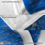middle tennessee blue raiders fan pride blue blanket premium grade