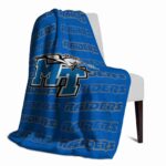middle tennessee blue raiders fan pride blue blanket top rated