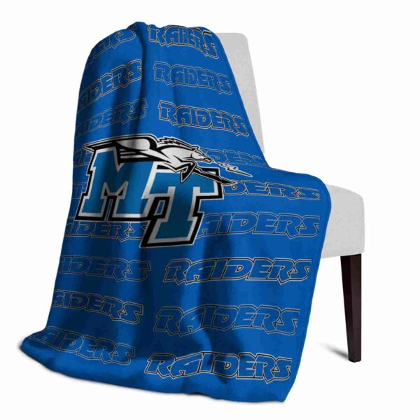 middle tennessee blue raiders fan pride blue blanket top rated