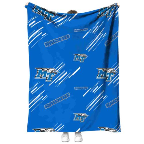 middle tennessee blue raiders fan spirit blue blanket best selling