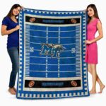 middle tennessee blue raiders football field blue blanket fashion forward