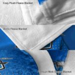 middle tennessee blue raiders gradient dots blue blanket best selling