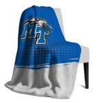 middle tennessee blue raiders gradient dots blue blanket best selling