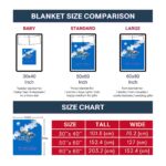 middle tennessee blue raiders grunge texture blue blanket best selling