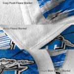 middle tennessee blue raiders paint streaks blue white blanket best selling