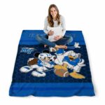 middle tennessee blue raiders three musketeers blue blanket high quality