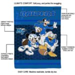 middle tennessee blue raiders three musketeers blue blanket new arrival