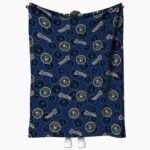 milwaukee brewers diehard fans navy blue blanket best selling