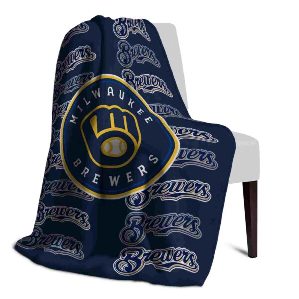 milwaukee brewers fan pride navy blue blanket top rated