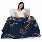 milwaukee brewers fan spirit navy blue blanket latest model