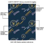 milwaukee brewers fan spirit navy blue blanket new arrival