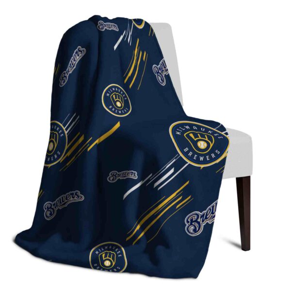 milwaukee brewers fan spirit navy blue blanket top rated