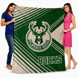 milwaukee bucks diagonal stripes green blanket fashion forward