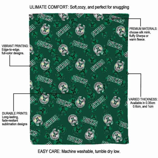 milwaukee bucks diehard fans green blanket new arrival