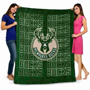 milwaukee bucks fan pride green blanket fashion forward