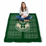 milwaukee bucks fan pride green blanket high quality