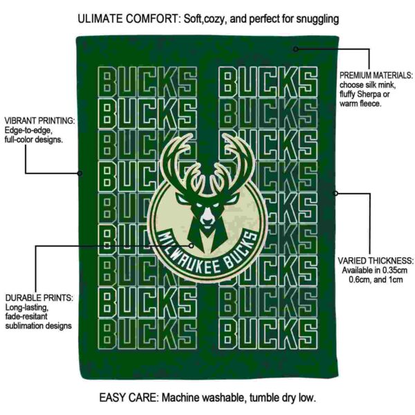 milwaukee bucks fan pride green blanket new arrival