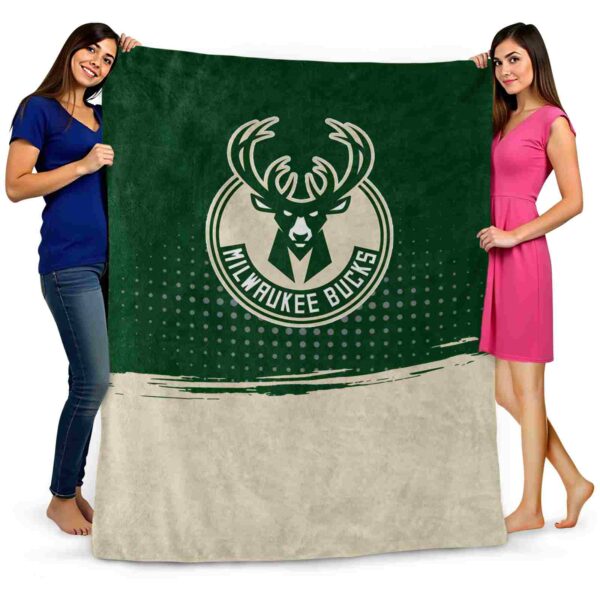 milwaukee bucks gradient dots green blanket fashion forward