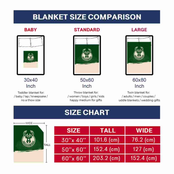 milwaukee bucks gradient dots green blanket trendy