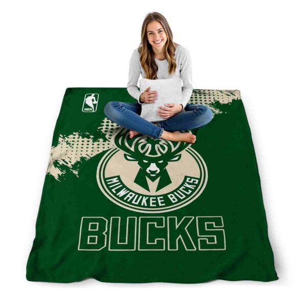 milwaukee bucks grunge texture green blanket high quality