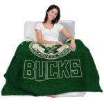 milwaukee bucks grunge texture green blanket latest model