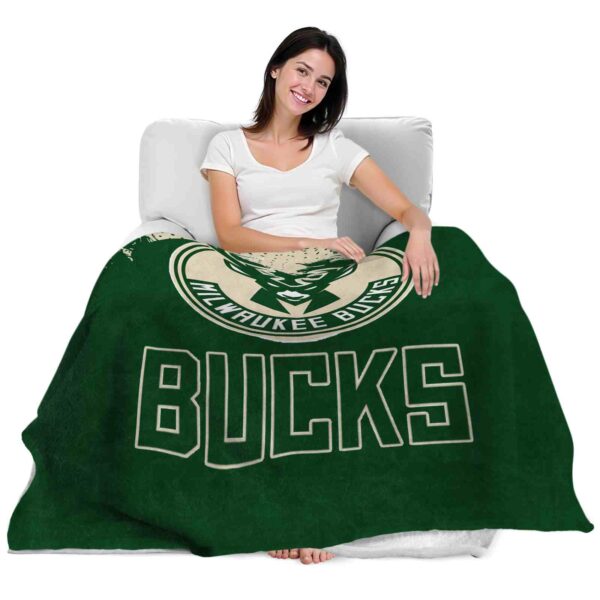 milwaukee bucks grunge texture green blanket latest model