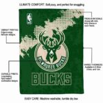 milwaukee bucks grunge texture green blanket new arrival