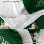 milwaukee bucks grunge texture green blanket premium grade