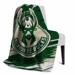 milwaukee bucks paint streaks green white blanket best selling