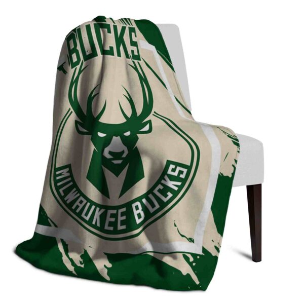 milwaukee bucks splatter effect green blanket top rated