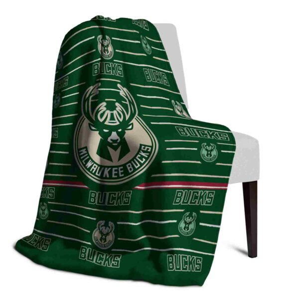 milwaukee bucks striped pattern green blanket top rated