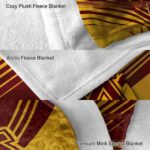 minnesota golden gophers diagonal stripes maroon blanket best selling