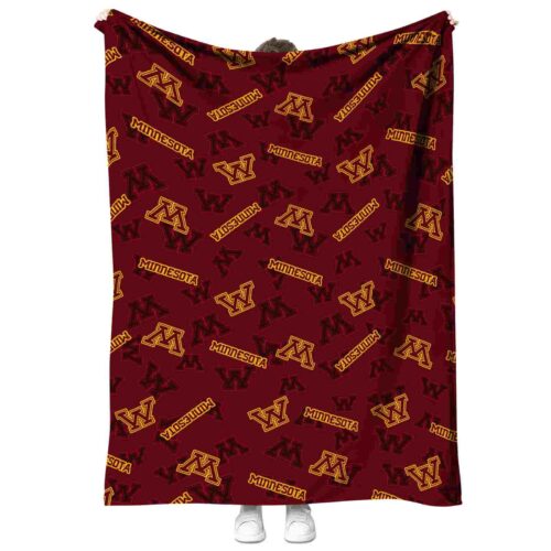 minnesota golden gophers diehard fans maroon blanket best selling