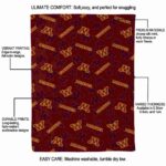 minnesota golden gophers diehard fans maroon blanket new arrival