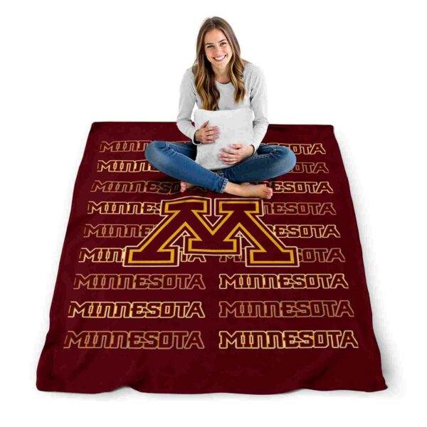 minnesota golden gophers fan pride maroon blanket high quality