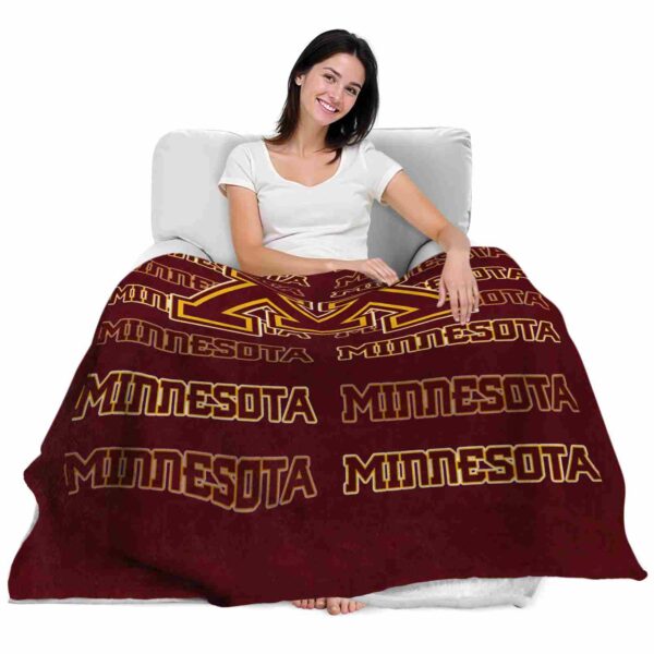 minnesota golden gophers fan pride maroon blanket latest model