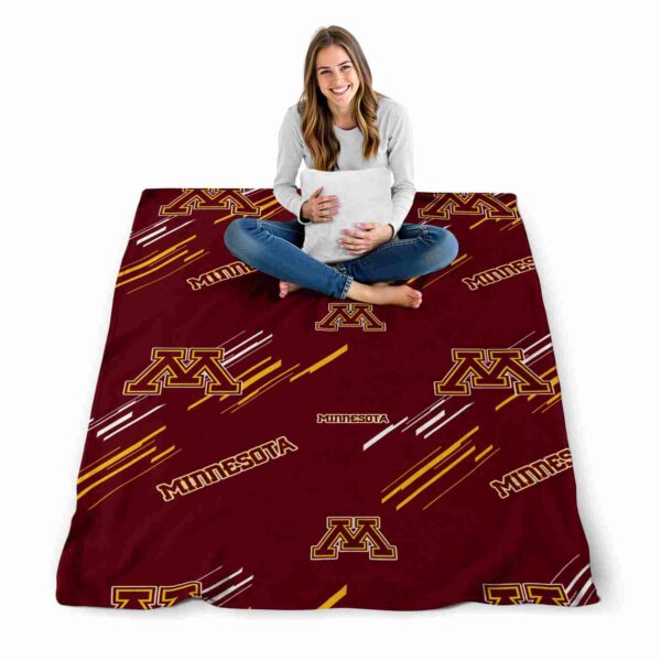 minnesota golden gophers fan spirit maroon blanket high quality